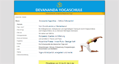 Desktop Screenshot of devananda-yogaschule.at