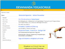 Tablet Screenshot of devananda-yogaschule.at